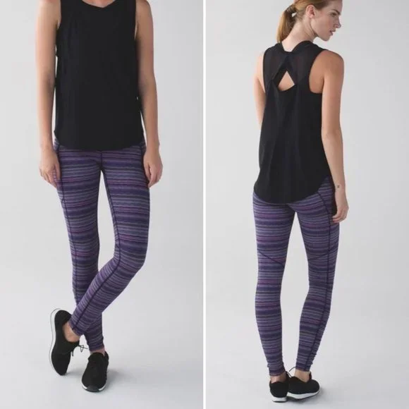Lululemon Speed Tight IV Leggings Space Dye Twist Ultra Violet - Picture 1 of 16